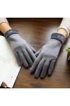 Jjshueryg Gants Hiver Plus Velours Écran Tactile Mignon Étudiant Gants Chauds en Daim, Femmes Automne Et Hiver Vélo Épaissie 