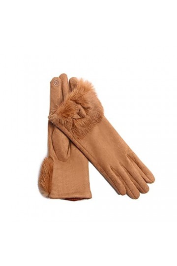 Gants Chauds Pour Femme Gants En Daim Mode Automne Et Hiver Pour Femmes Gants DÉquitation Rembourrés Résistants Au Froid Et 