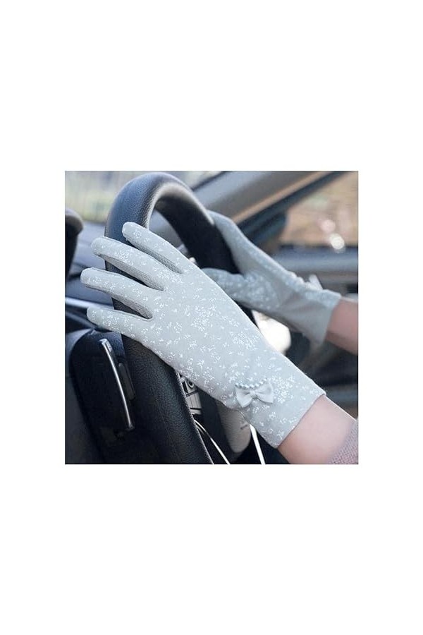 Gants dhiver Gants pour Femmes Gants de Conduite Anti-dérapants Riding Anti-Slip Anti-Skid Butterfly Pattern Sweet Ladylike 