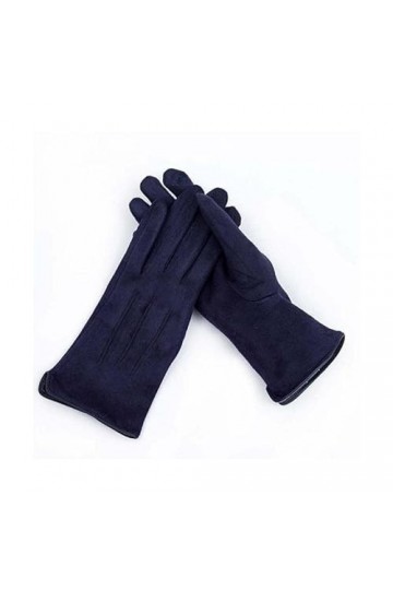 Gants dhiver Femmes Hiver Plus Velours épais Chaud écran Tactile Conduite mitaine Femme Trois Tendons Perle Daim Cuir Sport 