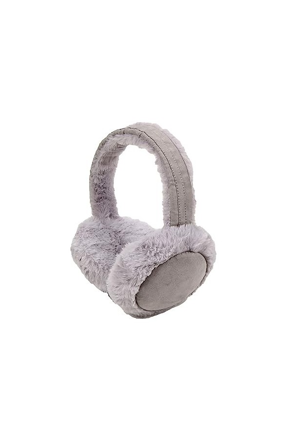 Ruiqas Cache-oreilles pour femme - Cache-oreilles en fourrure chaude, camel, moyen