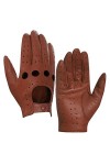 Harssidanzar Gants de conduite en cuir dété pour dames Gants de conduite en peau dagneau GL009EUA,Noir,Taille M