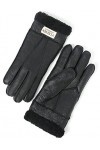 YISEVEN Hiver Femmes Gants en Cuir Peau de Mouton Moelleux Poignet en Sherpa Fourrure de Laine Doublé Chauffé Pour lHiver Co