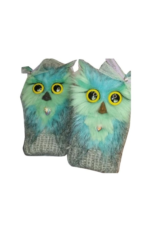 Moufles en forme danimal de dessin animé 3D pour adultes - Gants dhiver chauds en peluche épaisse - Coupe-vent - Moufles de