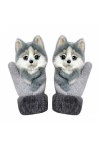 SONAXO Gants Animaux Hiver, Moufles en Forme danimal Mignon, Mitaines Doublure Chaudes dhiver, Cadeau dhiver Children,B 
