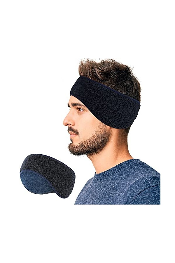 Arcweg hiver chauffe-oreilles polaire sport bandeaux thermique extensible cache-oreilles évacuation de lhumidité bandeaux de