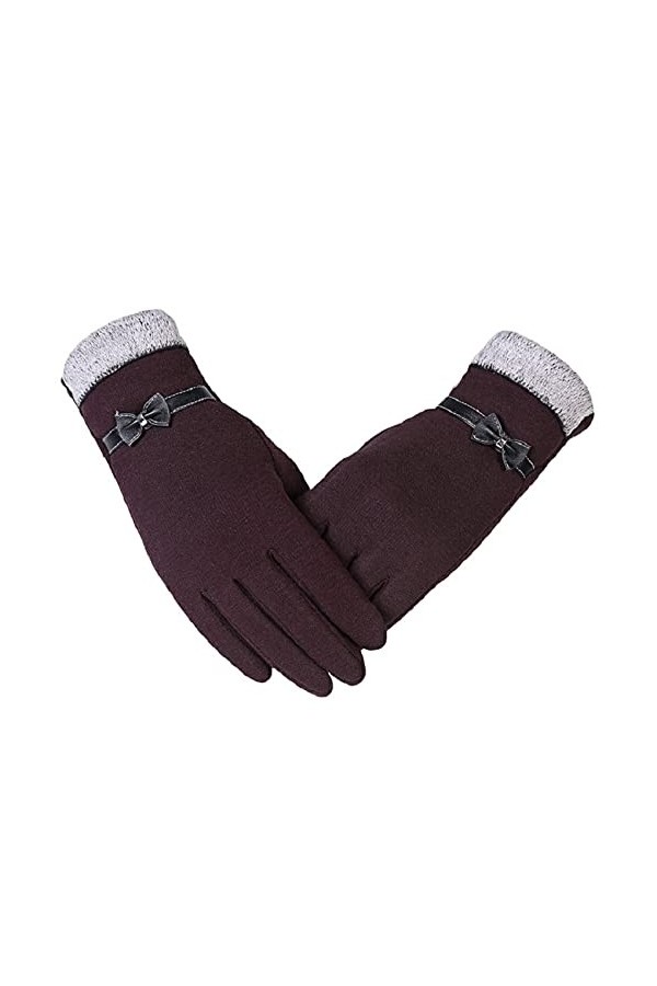 Gants Et Moufles Femme Gants Femme Conduite Chauds Et Gants Velours Gants Femme Écran Tactile,06,Taille Unique