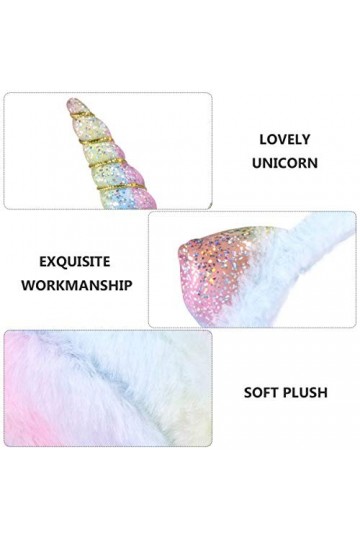 BESPORTBLE Cache-Oreilles Pliable Licorne Fausse Fourrure Cache-Oreille Dessin Animé en Peluche Hiver Oreille Couverture Band