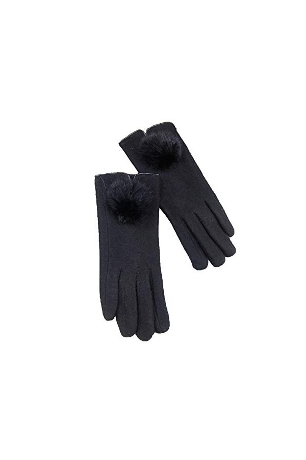 CAILIN Gants Dames Gants Hiver Chaud en Peluche Gants Doublé à Cinq Doigts Gants écran Tactile Gants et moufles Color : Khak