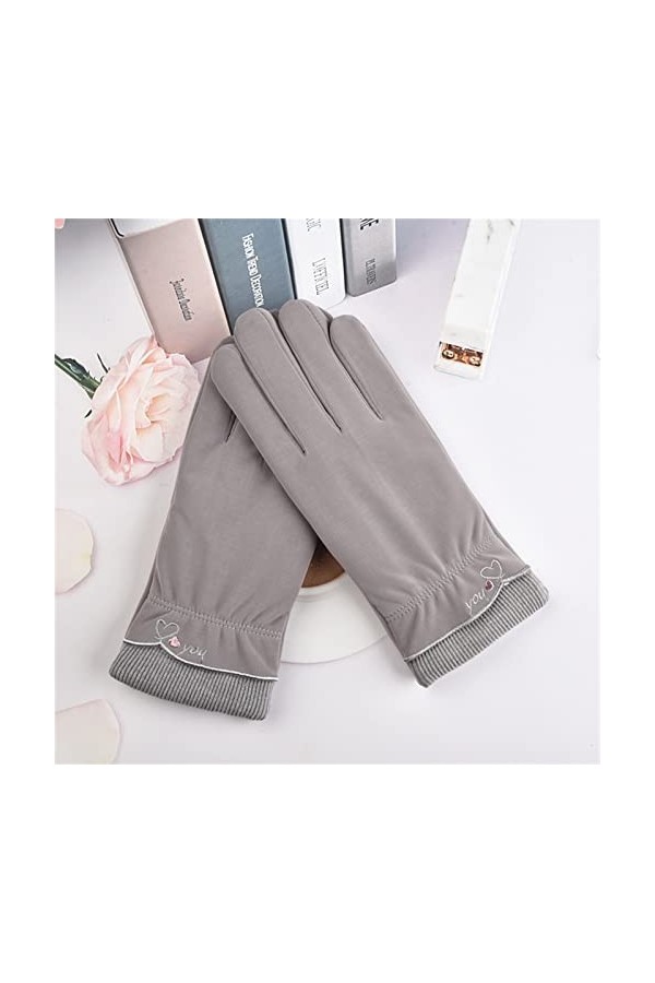Yannaky Gants dhiver Mesdames Gants Chauds-B
