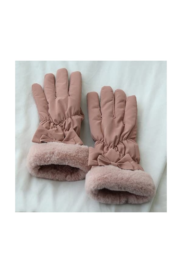 Jjshueryg Gants rembourrés de Chaleur dhiver et de Velours, étudiants dautomne et dhiver résistants au Froid, Gants Mignon