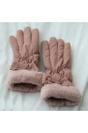 Jjshueryg Gants rembourrés de Chaleur dhiver et de Velours, étudiants dautomne et dhiver résistants au Froid, Gants Mignon