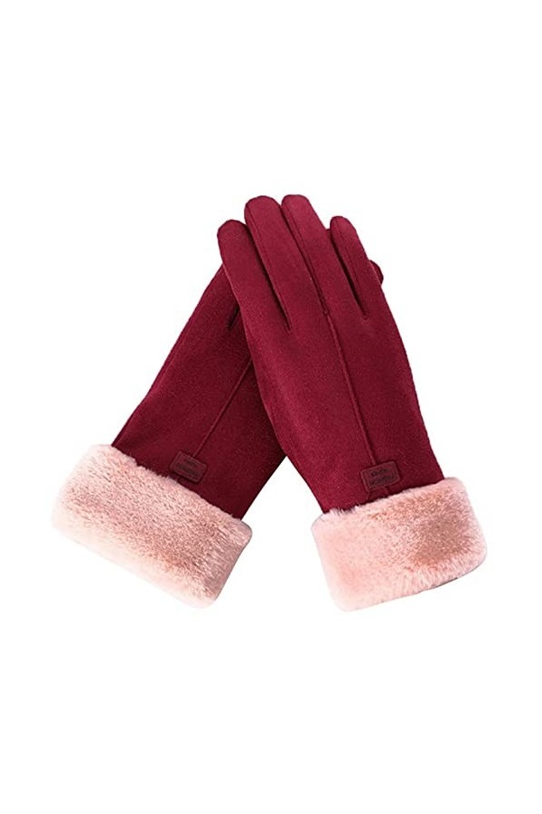 UKKO Gants Dames Mode Femme Gants Automne Hiver Mittens Mitat Chaud Mitat Gants De Gants Féminins