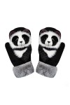 KQLULU Gants Animaux Hiver, Mitaines thermiques danimaux de dessin animé moelleux 3D, Gants de mitaines danimaux en peluche