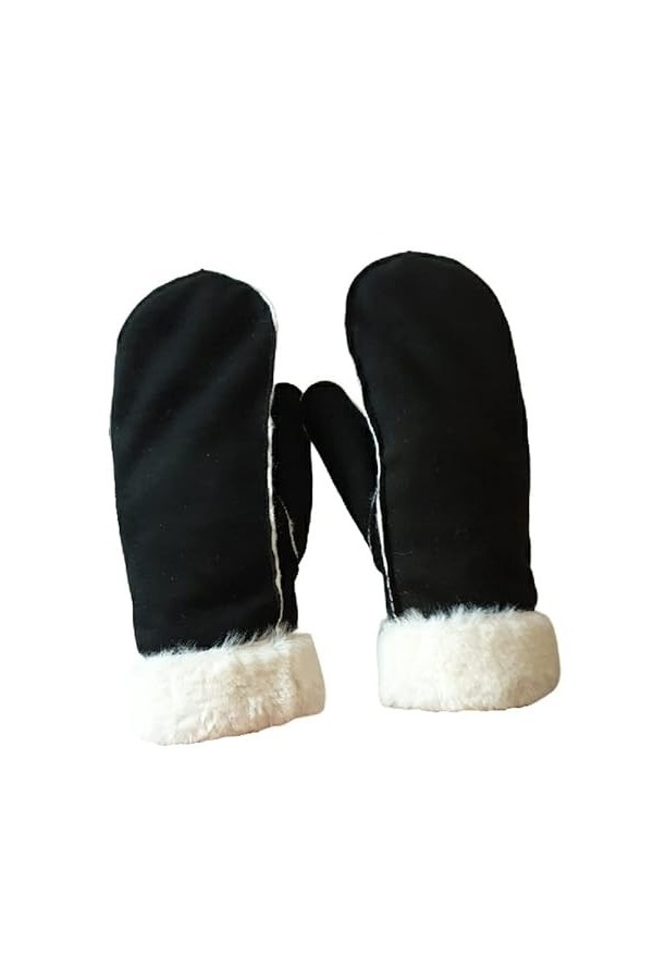 AXELENS Gants Chauds Femme D’hiver Moufles Élégantes Confortables Taille Unique S/M