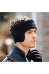 BHAGJI lhiver Chaud Cache-Oreilles Couvre-Chef Coupe-Vent, Dormir Sport Bandeaux Thermique, Insonorisation Bandeaux de Cours