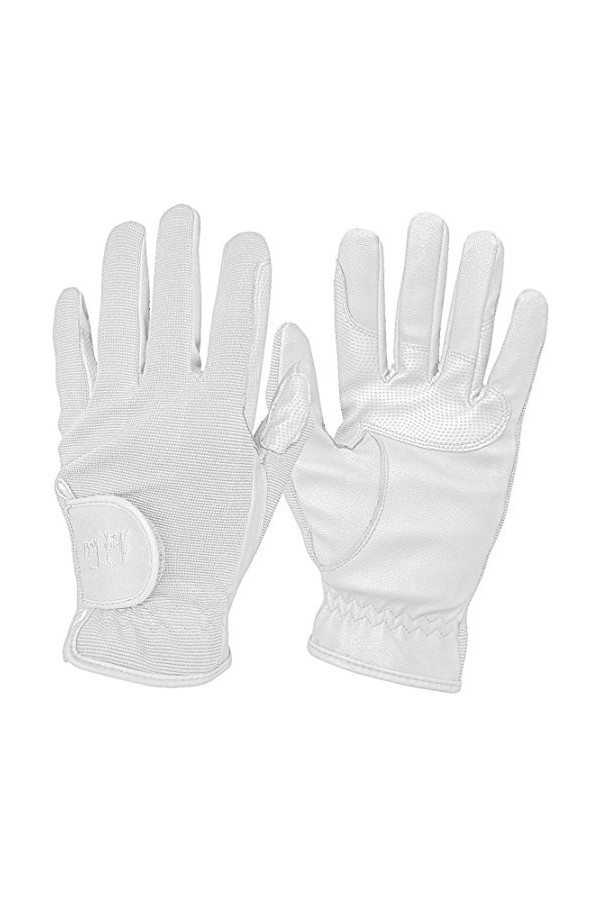 Mark Todd Super Gants déquitation pour Adulte Blanc Taille L