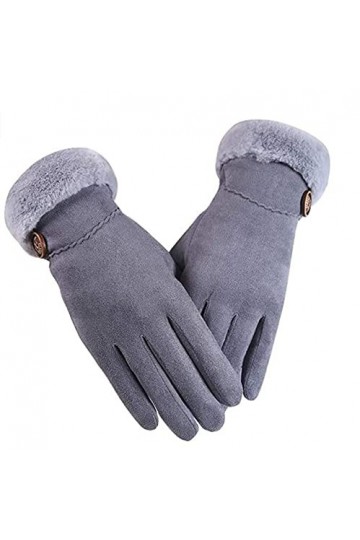 wrtgerht Gants Gants Hiver Gants Doublés Chaud Polaire Écran Tactile Femme Doux Équipement De Sports dhiver Cache-Cou Protec