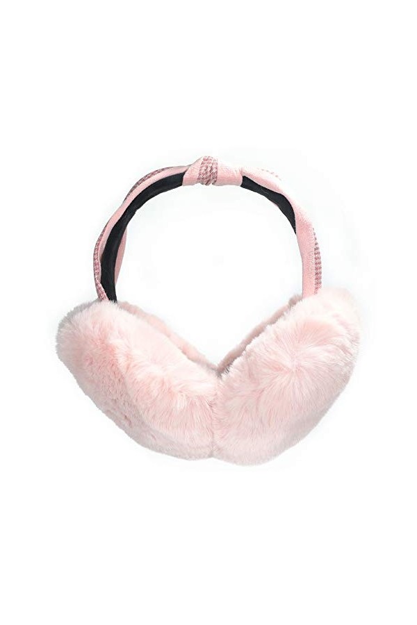 ZLYC Cache-oreilles pliables en fausse fourrure pour femmes et filles, Vert grisâtre., taille unique