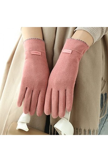 LZQPEARL Femme Hiver Plus des Gants de Conduite à écran Tactile Color : A, Gloves Size : One Size 