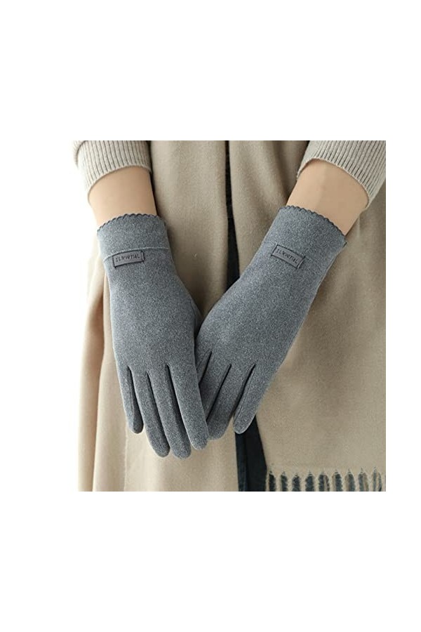 LZQPEARL Femme Hiver Plus des Gants de Conduite à écran Tactile Color : A, Gloves Size : One Size 