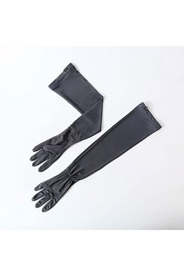 Gants De Protection Solaire Pour Femmes Protection Solaire Dété Gant À Manches Longues Mitaines Fines Sans Doigts Mitaine De