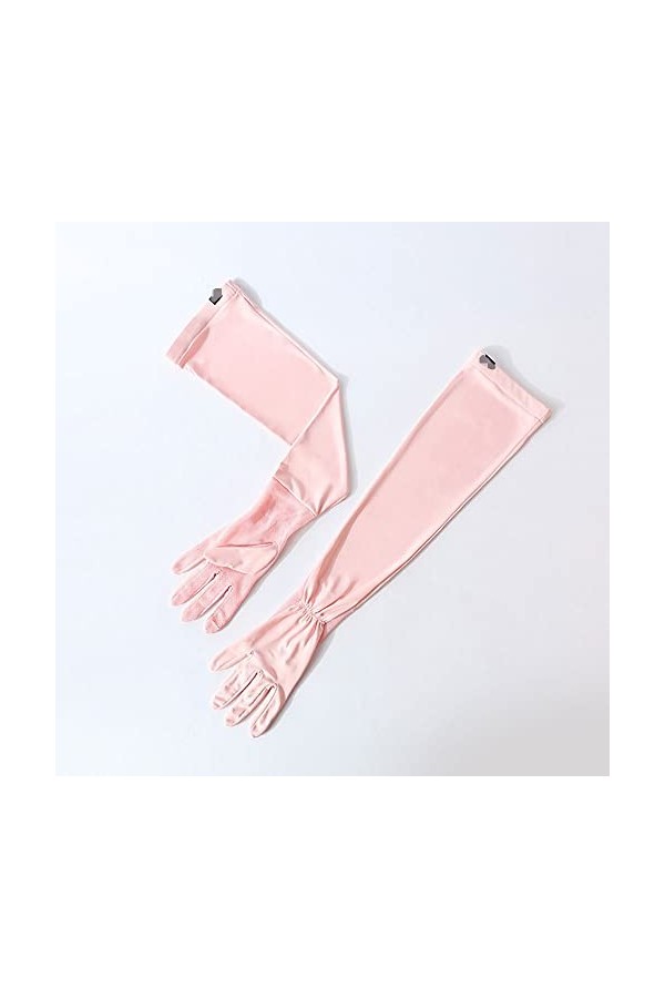 Gants De Protection Solaire Pour Femmes Protection Solaire Dété Gant À Manches Longues Mitaines Fines Sans Doigts Mitaine De