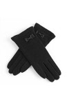 LZQPEARL Femmes Automne Hiver Chaud Cachemire Touch Screen Gants Femelle Laine Tricoter Mignon Bow Broderie Doigt Gant de Con