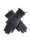 UKKO Gants Dames Winter Femmes Plus Velvet Épaissir Gardez Un Écran Tactile Chaud À Vélo Extérieur Bowknot Mignon Gants Migno