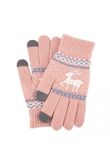 LZQPEARL Gants tricotés épaissir Chaud Hiver tactilat-écran Gant Femmes Gants de Doigt Complet Cyclisme en Plein air Color :