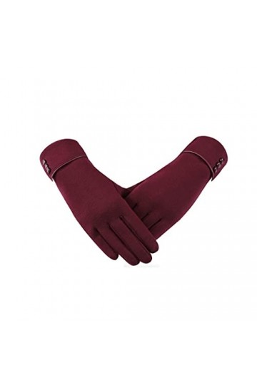 YIAAN Épaissir Gants Gants dhiver for Femmes Trois Boucles De Cyclisme Plus Velvet Touch Screen Gants Chauds Chauds et Résis