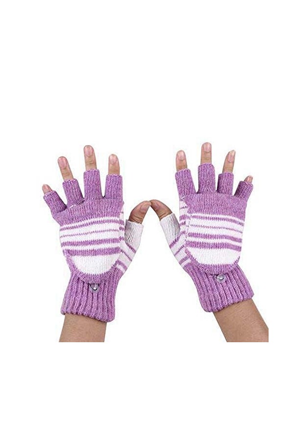 wrtgerht Gants Mitaines Femmes Temps Froid alimenté 5V Hiver USB Plus Chaud PP Gants Chauffants Mitaines Femmes Temps Froid G