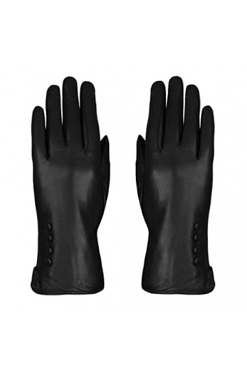 Colours & Beauty Gants En Cuir Souple Femmes Marrons Cuir | Gants D’Hiver | Gants Chauds pour Femmes | Gants Thermiques | Mit