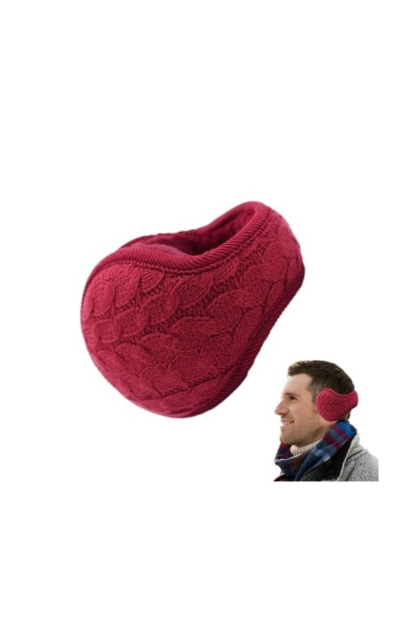 Eastuy Cache-oreilles en peluche, Cache-oreilles pliables pour lhiver, Chauffe-oreilles souples portables pour la randonnée,