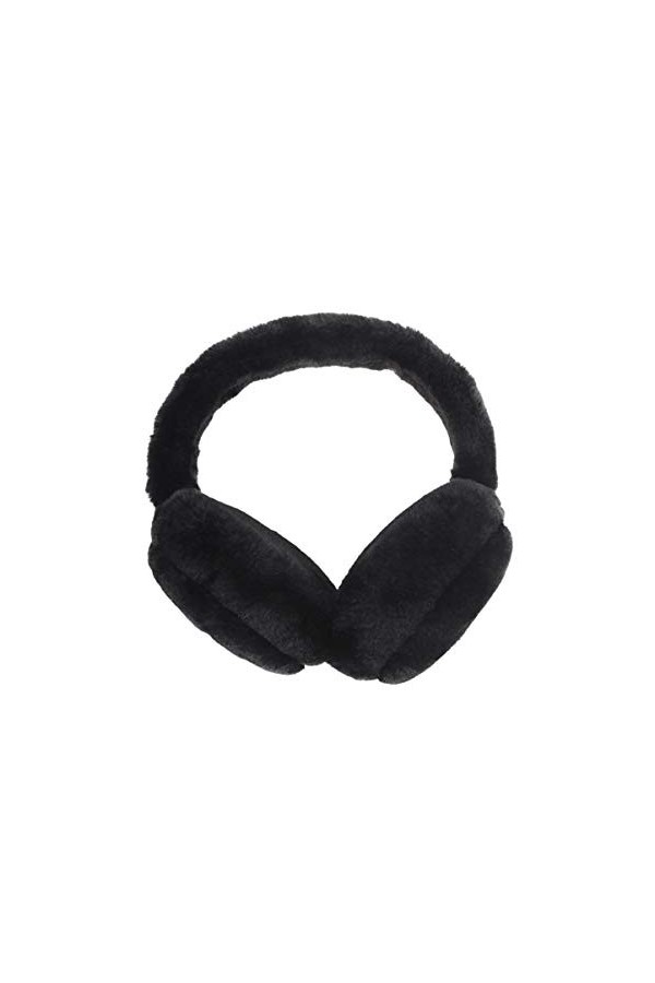 Hemoton Cache-oreilles doux en peluche pour lhiver - Accessoire pour femme et fille - Noir