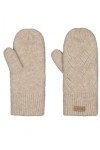 Barts W Bridgey Mitts Moufles confortables et chaudes en tricot pour femme, taille unique, couleur marron clair