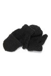 Berrysun Gants Mitaines sans doigtsstay warmPatrouilles de Jour et de Nuit Femme Gants Moufles Homme Color : Black, Size : O