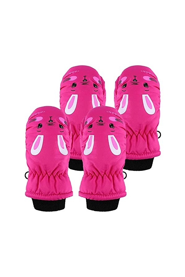 wrtgerht Gants Mitaines for Femmes Temps Froid Gants Chauds bébé Ski imperméable Hiver Enfants Filles Femmes Mitaines Gants 