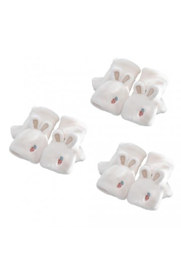 Didiseaon 3 Paires De Mitaines À Rabat Mitaines De Noël Mitaines Chaudes Mitaines À Rabat Mitaines DHiver En Peluche Mitaine