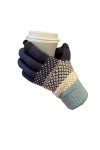 BLAIS Gants dhiver pour femme, gants chauds en velours épais à cinq doigts pour écran tactile pour homme, C, taille unique