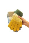 BLAIS Gants dhiver pour femme, gants chauds en velours épais à cinq doigts pour écran tactile pour homme, C, taille unique
