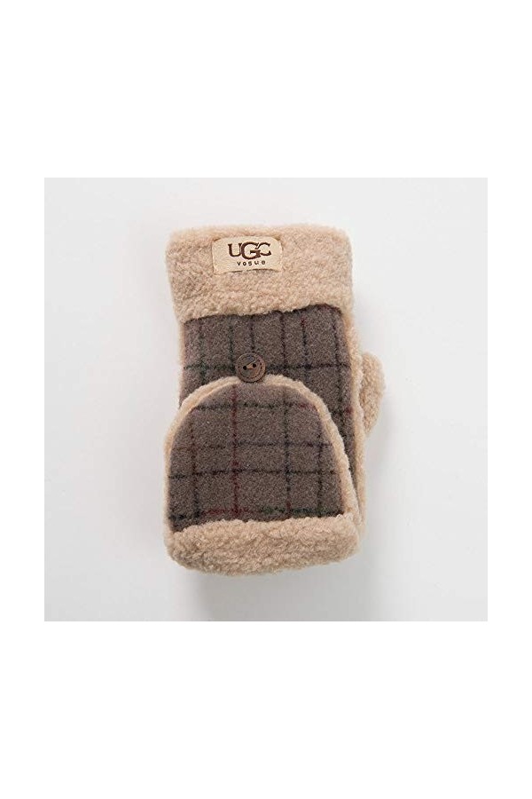 Gants sans Doigts pour Femmes,1 Paire De Gants À Demi-Doigt Épais pour Femmes Mitaines sans Doigts Gants Convertibles dhiver