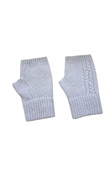 ZAJ Garder au Chaud Gants de Demi-Doigts dhiver for Femmes - Gants Thermiques à Manchette élastique Confortable - Gants dhi