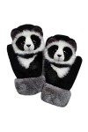 LYWYOUDDKH Femmes Hommes Hiver Gants Tricotés Mignon 3D Moufles Thermiques Animal De Bande Dessinée - B 