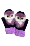 LYWYOUDDKH Femmes Hommes Hiver Gants Tricotés Mignon 3D Moufles Thermiques Animal De Bande Dessinée - B 