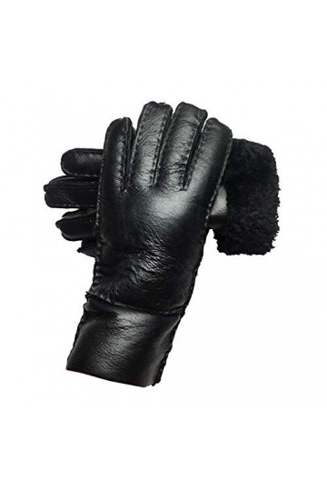 JBIVWW Gants dhiver Femmes Mode Chaud Dames Pleine de Doigts Classiques Gants moufles Color : Green Leather, Gloves Size : 
