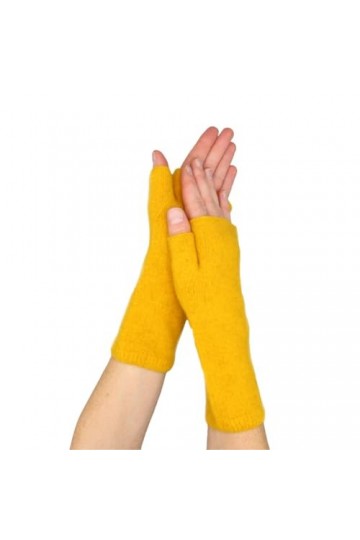 Native World Possum Mitaines en laine mérinos pour femme, miel, taille unique