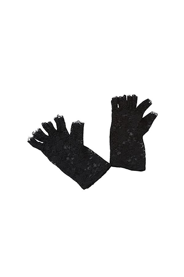 Saturey Gants de Protection Solaire dété Sailor Dance Fingerless Femmes Gants en Dentelle Mitaines for la mariée Dames Gants