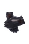 Femme En Gants DHiver Gants Chauds Femme Gants En Cuir Pour Rester Au Chaud En Extérieur En Hiver Noir M