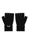 Gants sans Doigts pour Femmes,1 Paire Mode Unisexe Doux Tricoté Demi-Doigt Gants Extensibles Femmes Mitaines sans Doigts Gant